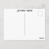 ツリーズリバーカラフル秋の永遠の芸術を終了 ポストカード (裏面)