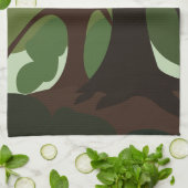 ツリーズ植物学自然 キッチンタオル (折り畳み)