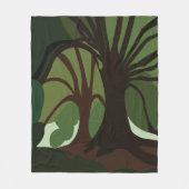 ツリーズ植物学自然 フリースブランケット (正面)