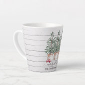 ツリーズ素朴クリスマスホリデーラテマグ カフェラテマグ (左アングル)