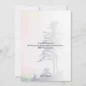 ツリーズ ラブ 自然を祝う オーダーメイド 招待状 (裏面)