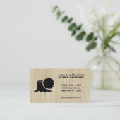 ツリーソースタンプ研削取り外し名刺 名刺 (スタンド正面)