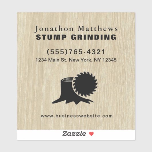 ツリーソースタンプ研削除去事業 シール (シート)