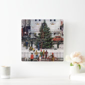 ツリータウンスクエア スクエア壁時計 (ホーム)