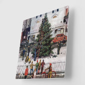 ツリータウンスクエア スクエア壁時計 (傾斜)