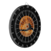 ツリーダーツボードに登場する黒猫のシルエット ダーツボード (正面左)