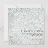 ツリーテーユニークマのエンボス様結婚(C) 招待状 (正面)