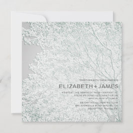 ツリーテーユニークマのエンボス様結婚(C) 招待状