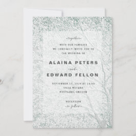 ツリーテーユニークマのエンボス様結婚(C) 招待状