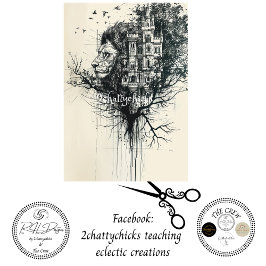 ツリーデカップシルエットライオンヘッド 薄葉紙