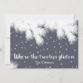 ツリートップが輝くクリスマス お名前を入れて シーズンカード (正面)