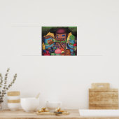 ツリートップフェアリービレッジコピックスケッチ ポスター (キッチン)