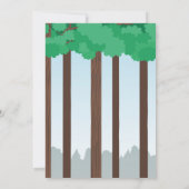 ツリートップ誕生日アドベンチャーパークアウトドア招待状 招待状 (裏面)