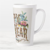 ツリートランク、アコルン、花の新年 カフェラテマグ (右)