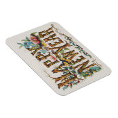 ツリートランク、アコルン、花の新年 マグネット (右側)