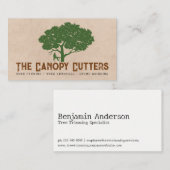 ツリートリマーの専門家 名刺 (正面/裏面)