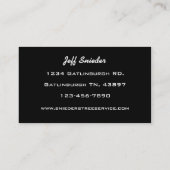 ツリートリマーサービス 名刺 (裏面)