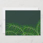 ツリートリミングクリスマスホリデーパーティー招待状 招待状 (裏面)