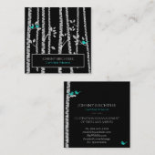 *～*ツリードクターブルーバードアーボリスト樺の木ツリー スクエア名刺 (正面/裏面)