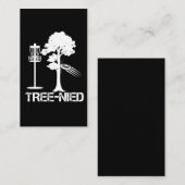 ツリーナイドおもしろいディスクゴルフプレーヤーのジョーク·フリズビー 名刺 (正面/裏面)