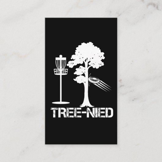 ツリーナイドおもしろいディスクゴルフプレーヤーのジョーク·フリズビー 名刺 (正面)