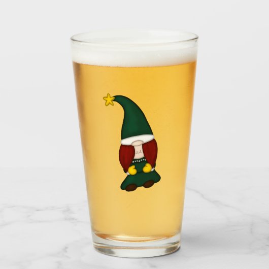 ツリーノームビールグラス タンブラーグラス (ドリンク正面)
