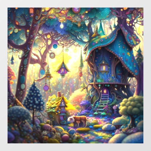 ツリーハお洒落ウス窓にしがみつく ウィンドウサイン (シート)