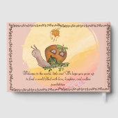 ツリーハウスお洒落フェアリー赤ちゃんシャワー ゲストブック (裏面)