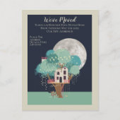ツリーハウスとムーン我々は家に移動した 案内ポストカード (正面)