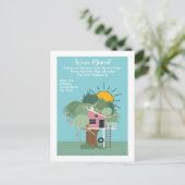 ツリーハウスと太陽の私たちは家に移動した 案内ポストカード (スタンド正面)