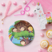 ツリーハウスの子供たち ペーパープレート (パーティー)