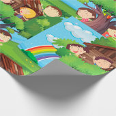 ツリーハウスの子供たち ラッピングペーパー