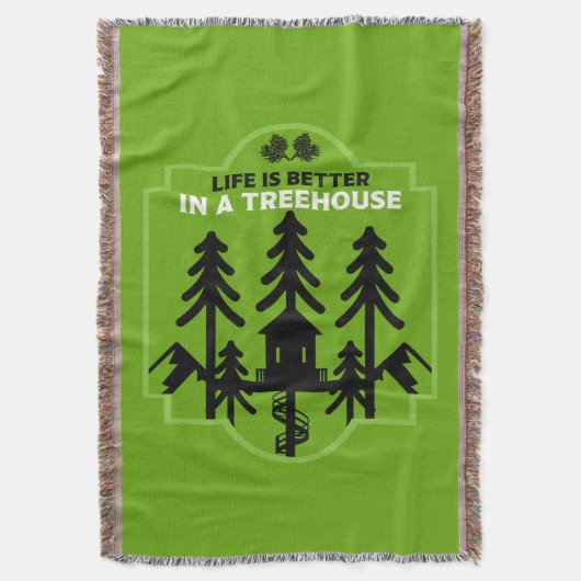 ツリーハウスキッズ新学期 スローブランケット (正面縦)