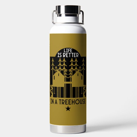 ツリーハウスプレイハウス新学期 ウォーターボトル (背面)