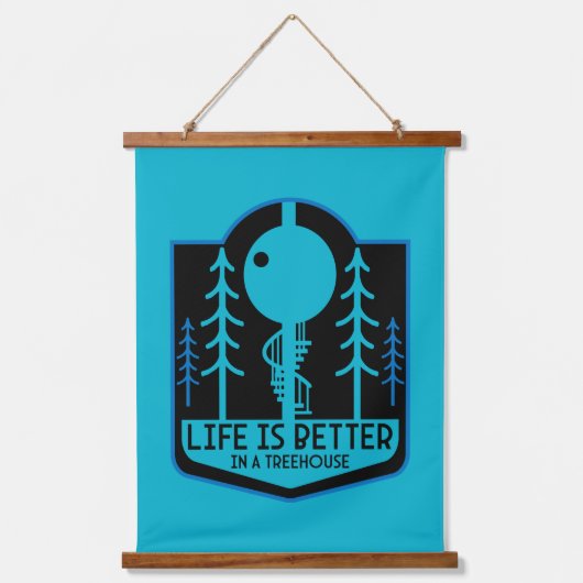 ツリーハウスホームズ 吊り下げ型タペストリー (正面)