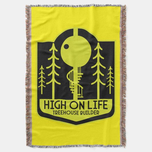 ツリーハウスボーイ新学期 スローブランケット (正面縦)