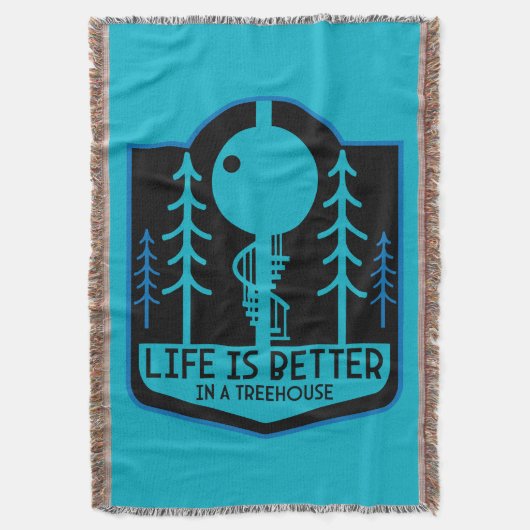 ツリーハウス新学期 スローブランケット (正面縦)