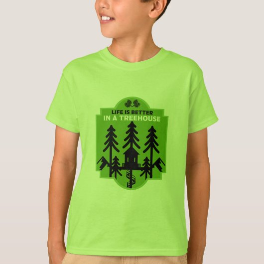 ツリーハウス生活 Tシャツ (正面)