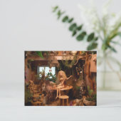 ツリーハウス解剖学のおもしろい人形 ポストカード (スタンド正面)