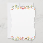 ツリーハウス誕生日自然フラワーズ招待状 招待状 (裏面)