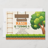 ツリーハウス コースパーティ招待状 招待状 (正面)