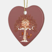 ツリーハウス セラミックオーナメント (左)