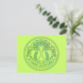 ツリーハガー，ヒッピーバッジ ポストカード (スタンド正面)