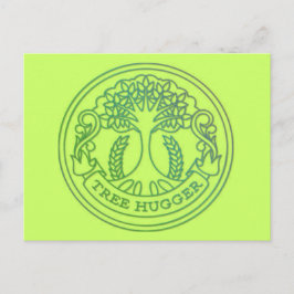 ツリーハガー，ヒッピーバッジ ポストカード