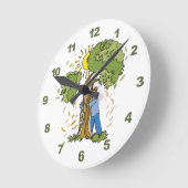 ツリーハガー ラウンド壁時計 (傾斜)