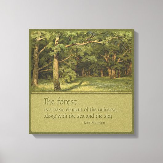 ツリーハッガーのCC0394シシュキン キャンバスプリント (正面)