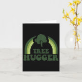 ツリーハッガーヴィンテージレトロ自然環境耳 カード (黄色い花)