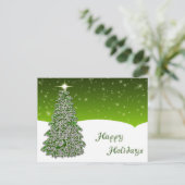 ツリーハッピー ホリデー ポストカード (スタンド正面)