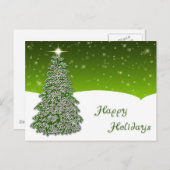 ツリーハッピー ホリデー ポストカード (正面/裏面)