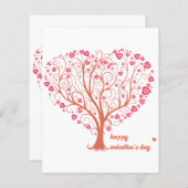 ツリーハートハッピーバレンタインデー (正面/裏面)